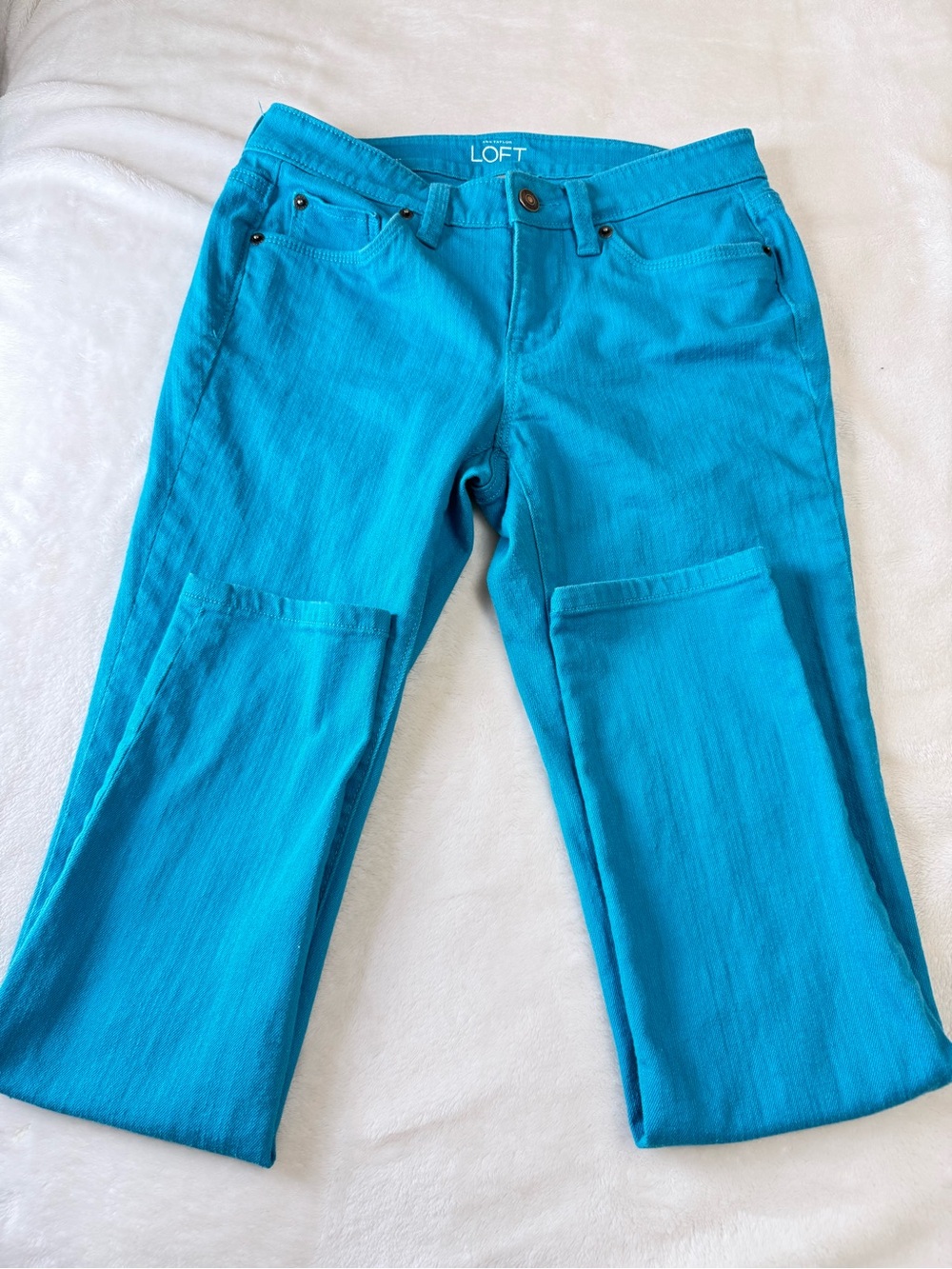 LOFT Turquoise Modern Skinny Jeans 4P